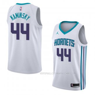 Maillot Charlotte Hornets Frank Kaminsky Association 2018 Blanc