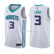 Maillot Charlotte Hornets Jeremy Lamb Association 2017-18 3 Blancoo