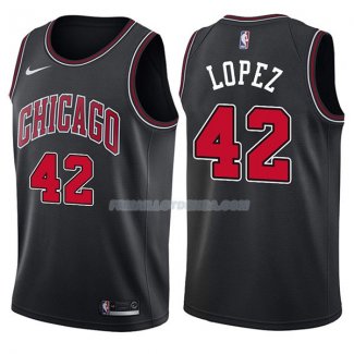 Maillot Chicago Bulls Robin Lopez Statehombret 2017-18 42 Negro