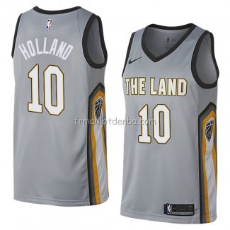 Maillot Cleveland Cavaliers John Holland Ville 2018 Gris