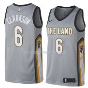 Maillot Cleveland Cavaliers Jordan Clarkson Ciudad 2018 Gris