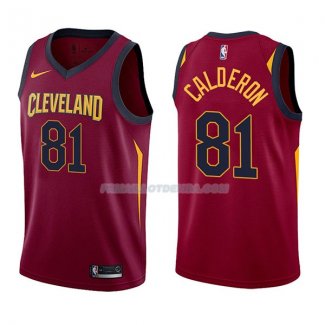 Maillot Cleveland Cavaliers Jose Calderon Icon 2017-18 81 Rojo