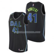 Maillot Dallas Mavericks 41 Ciudad 2017-18 41 Noir