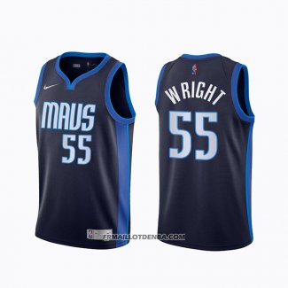 Maillot Dallas Mavericks Delon Wright Earned 2020-21 Bleu