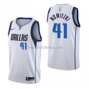 Maillot Dallas Mavericks Dirk Nowitzki Association Blanc