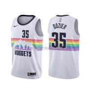 Maillot Denver Nuggets P.j. Dozier Ville Blanc