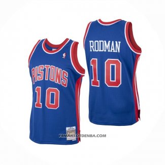 Maillot Detroit Pistons Dennis Rodman Mitchell & Ness 1988-89 Bleu