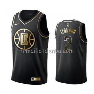 Maillot Golden Edition Los Angeles Clippers Kawhi Leonard Noir