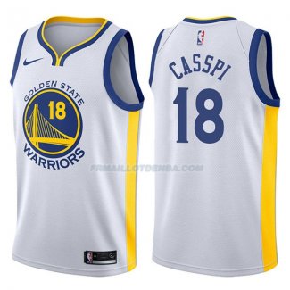 Maillot Golden State Warriors Omri Casspi Association 2017-18 18 Blancoo