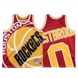 Maillot Houston Rockets Russell Westbrook Mitchell & Ness Big Face Rouge