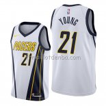 Maillot Indiana Pacers Indiana Pacers Thaddeus Young Earned Edition Blanc