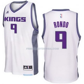 Maillot Basket Sacramento Kings 2017-18 Rondo 9 Blanco