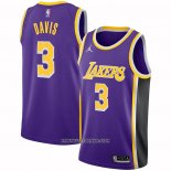 Maillot Los Angeles Lakers Anthony Davis NO 3 Statement 2021-22 Volet