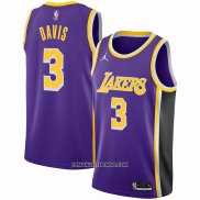 Maillot Los Angeles Lakers Anthony Davis NO 3 Statement 2021-22 Volet