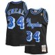 Maillot Los Angeles Lakers Shaquille O'neal NO 34 Mitchell & Ness 1996-97 Bleu Noir