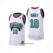 Maillot Memphis Grizzlies Mike Bibby No 10 Historic Retro Blanc