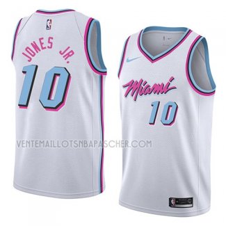 Maillot Miami Heat Derrick Jones Jr. Ciudad 2018 Blanc