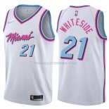 Maillot Miami Heat Hassan 2017-18 Blancooside Ciudad 2017-18 21 Blancoo