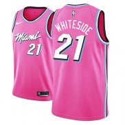 Maillot Miami Heat Hassan Whiteside Earned 2018-19 Rosa