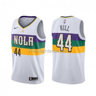 Maillot New Orleans Pelicans Solomon Hill Ville Blanc