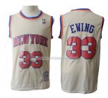 Maillot New York Knicks Patrick Ewing Retro 33 Crema