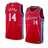 Maillot Philadelphia 76ers Anthony Marron Statement 2018 Rouge