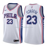 Maillot Philadelphia 76ers Ersan Ilyasova Association 76er 2017-18 23 Blancoo