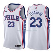 Maillot Philadelphia 76ers Ersan Ilyasova Association 76er 2017-18 23 Blancoo