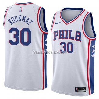 Maillot Philadelphia 76ers Furkan Korkmaz Association 2018 Blanc