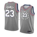 Maillot Philadelphia 76ers Landry Shamet Ville 2018-19 Gris