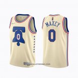 Maillot Philadelphia 76ers Tyrese Maxey Earned 2020-21 Crema