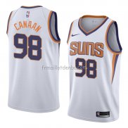 Maillot Phoenix Suns Isaiah Canaan Association 2017-18 Blanc