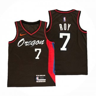 Maillot Portland Trail Blazers Brandon Roy NO 7 Ville 2020-21 Marron