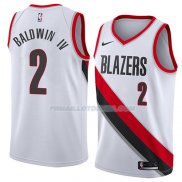 Maillot Portland Trail Blazers Wade Baldwin Iv Association 2018 Blanc