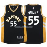 Maillot Basket Toronto Raptors 2017-18 Delon Wright Negro 55 Oro