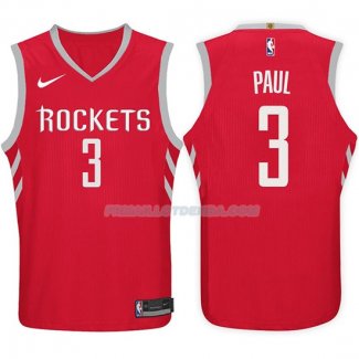 Maillot Basket Rockets Chris Paul 2017-18 3 Rouge