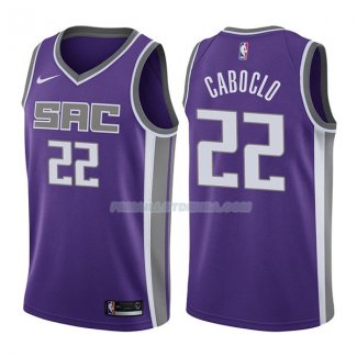 Maillot Sacramento Kings Bruno Caboclo Icon 2017-18 22 Violeta