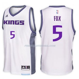 Maillot Sacramento Kings De'aaron Fox Home 2017-18 5 Blancoo