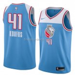 Maillot Sacramento Kings Kosta Koufos Ville 2018 Bleu