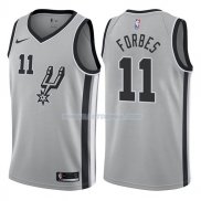 Maillot San Antonio Spurs Bryn Forbes Statehombret 2017-18 11 Gris