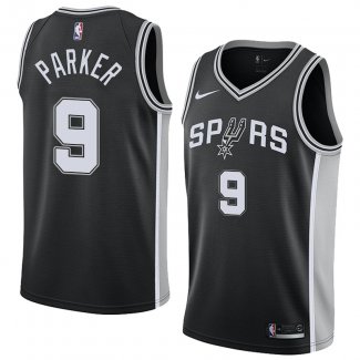 Maillot San Antonio Spurs Tony Parker Icon 2017-18 9 Noir