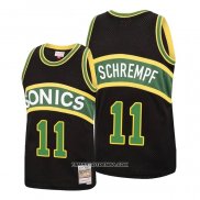 Maillot Seattle Supersonics Detlef Schrempf Mitchell & Ness 1994-95 Noir