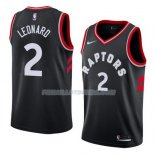 Maillot Tornto Raptors Kawhi Leonard Statehommet 2017-18 2 Noir