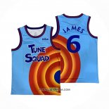 Maillot Tune Squad LeBron James No 6 Bleu