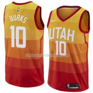 Maillot Utah Jazz Alec Burks Ciudad 2018 Jaune