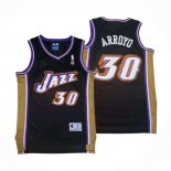 Maillot Utah Jazz Carlos Arroyo NO 30 Retro Noir