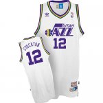 Maillot Basket Utah Jazz Stockton 12 Blanc