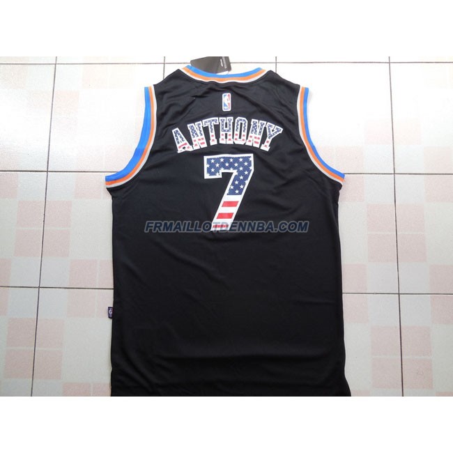Maillot Basket New York Knicks 2017 Anthony 7 Noir